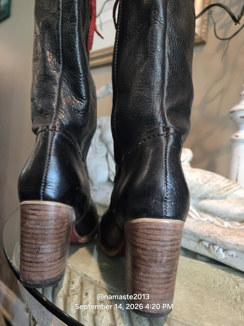 Freebird By Steven Brock Over The Knee Western Leather Boot Designer LROOM #815